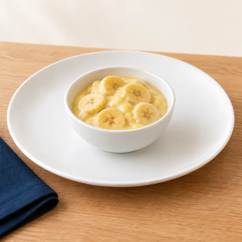 Bananas and custard