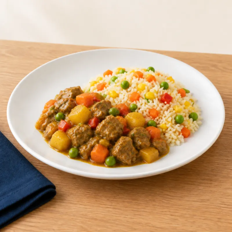 Mild Beef and Vegetable Curry