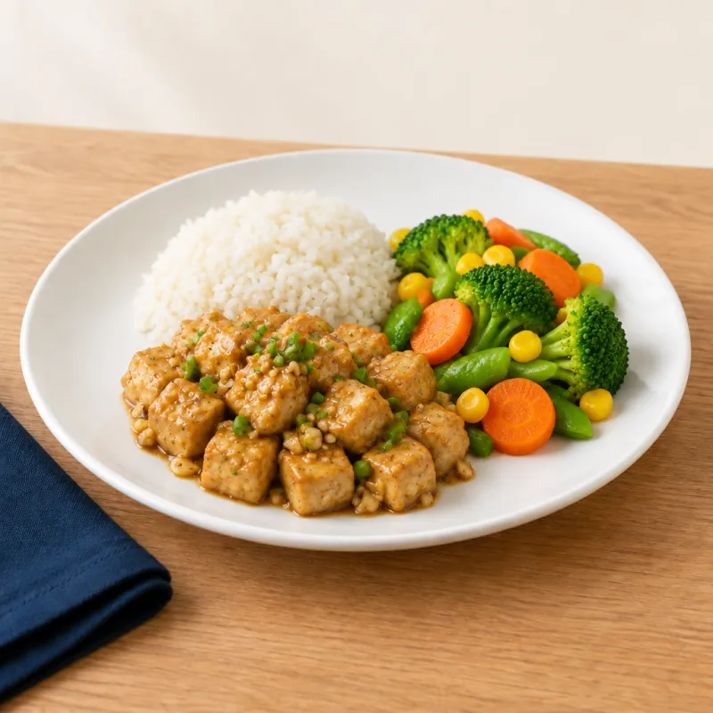 Asian Style Garlic Tofu