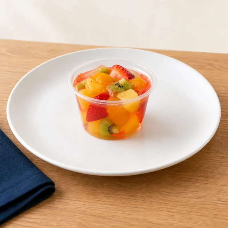 Fruit jelly pot