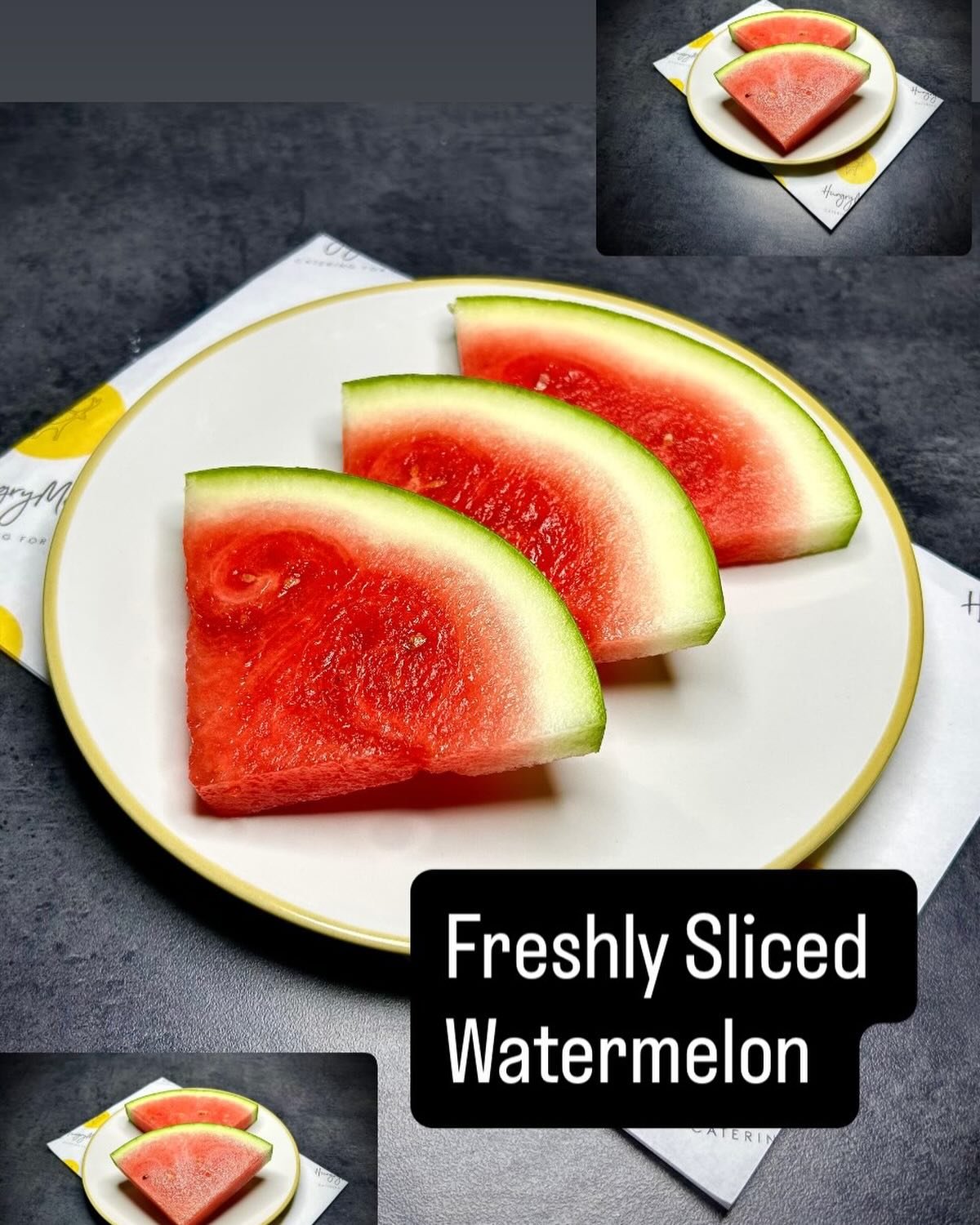 Freshly Sliced Watermelon