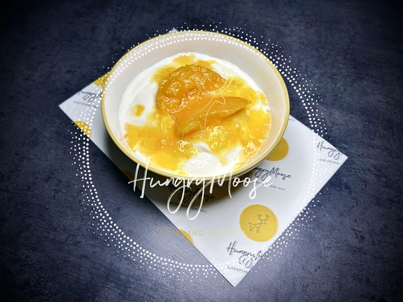 Greek Yogurt With Peach Puree