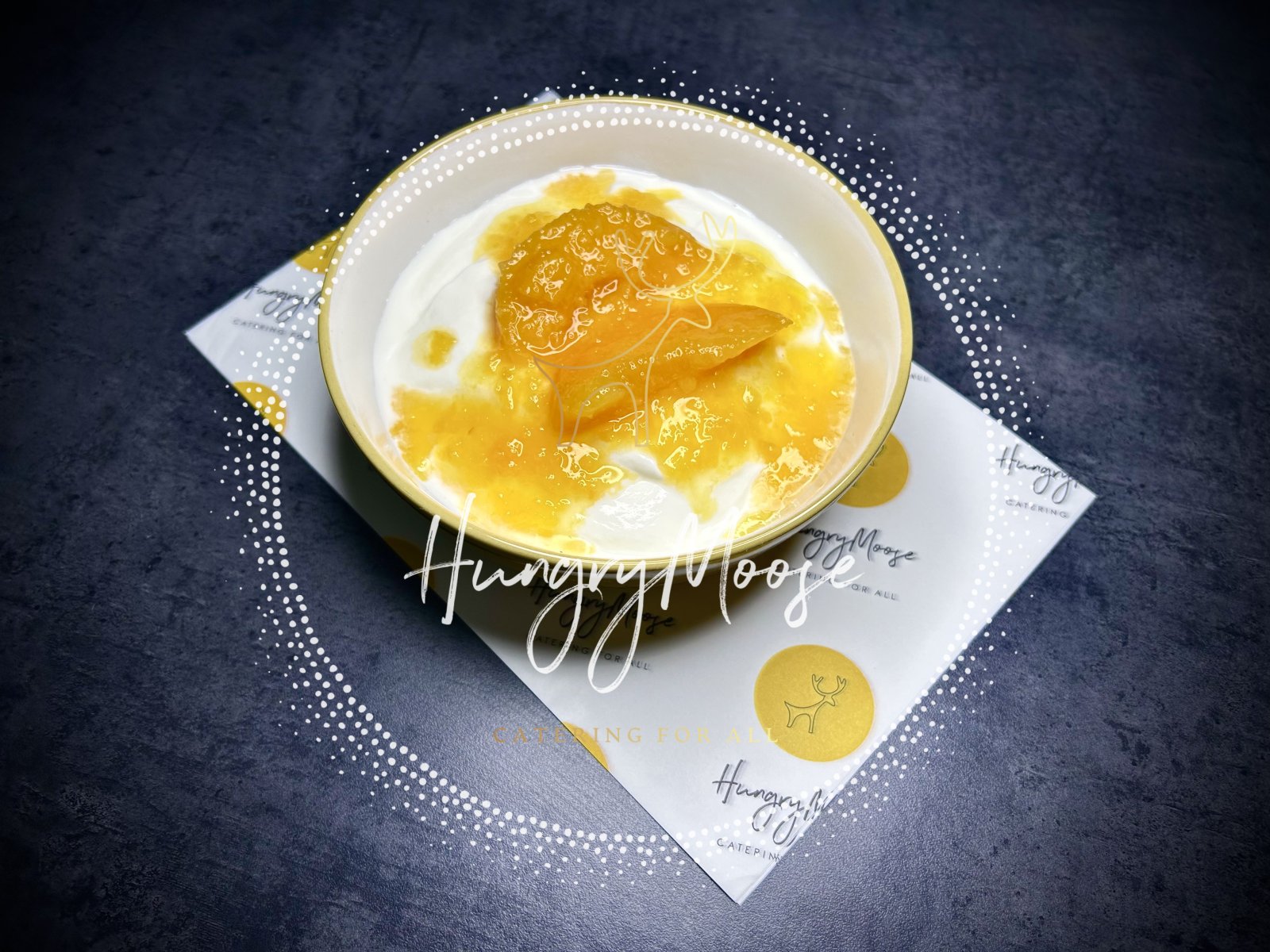 Greek Yogurt With Peach Puree